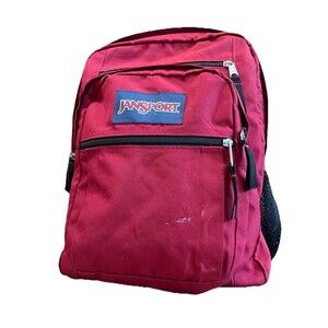 Jansport Big Student Backpack Red Bookbag  JS0A47 JK 16” Large School Bag